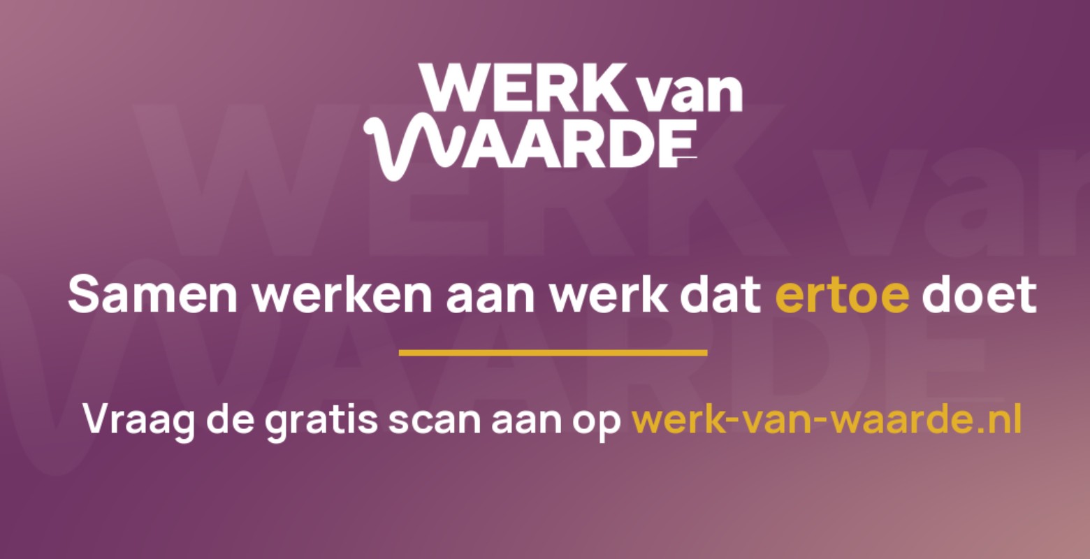 Afb 4: Werk van Waarde-scan helpt organisaties werk waardevoller te maken met gratis scan